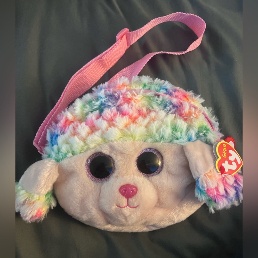 TY beanie babies rainbow poodle purse. Hardly used.